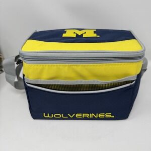 Michigan Wolverines Soft Cooler Bag One Size Blue NCAA Football Lunch Insulated